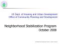 US Dept. of Housing and Urban Development Office of Community Planning and Development PowerPoint PPT Presentation