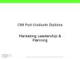 CIM Post Graduate Diploma PowerPoint PPT Presentation