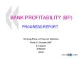 BANK PROFITABILITY (BP) PowerPoint PPT Presentation