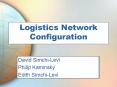 Logistics Network Configuration PowerPoint PPT Presentation