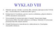 WYKLAD VIII