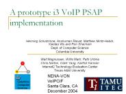 A prototype i3 VoIP PSAP implementation