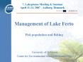 Management of Lake Ferto Fish population and fishing PowerPoint PPT Presentation
