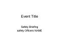 Event Title PowerPoint PPT Presentation