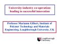 University-industry co-operation: leading to successful innovation PowerPoint PPT Presentation