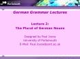 German Grammar Lectures PowerPoint PPT Presentation