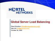 Global Server Load Balancing