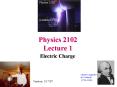 Physics 2102 Lecture 1 PowerPoint PPT Presentation