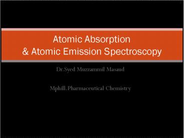 Dr.Syed Muzzammil Masaud