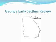 Georgia Early Settlers Review
