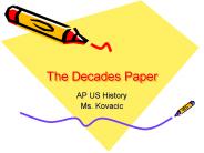 The Decades Paper