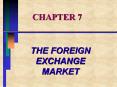 THE FOREIGN EXCHANGE MARKET PowerPoint PPT Presentation