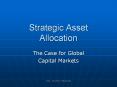 Strategic Asset Allocation PowerPoint PPT Presentation