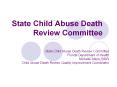 State Child Abuse Death Review Committee PowerPoint PPT Presentation