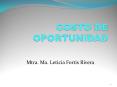 COSTO DE OPORTUNIDAD PowerPoint PPT Presentation