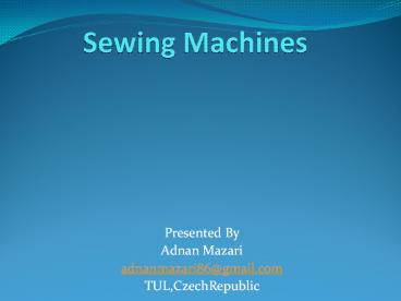 Sewing Machines