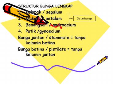 STRUKTUR BUNGA LENGKAP