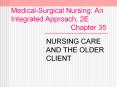Medical-Surgical Nursing: An Integrated Approach, 2E                Chapter 35 PowerPoint PPT Presentation