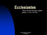 Ecclesiastes