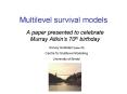 Multilevel survival models PowerPoint PPT Presentation