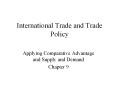 International Trade and Trade Policy PowerPoint PPT Presentation