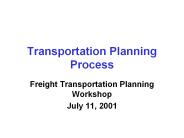 Transportation Planning Process