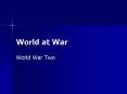 World at War PowerPoint PPT Presentation