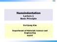 Nanoindentation Lecture 1 Basic Principle PowerPoint PPT Presentation
