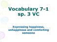 Vocabulary 7-1 sp. 3 VC PowerPoint PPT Presentation