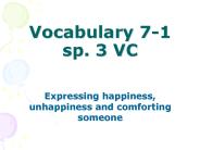 Vocabulary 7-1 sp. 3 VC