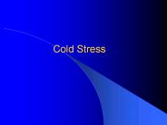 Cold Stress