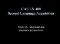 Week 6b. Functional and pragmatic perspectives PowerPoint PPT Presentation