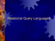 Relational Query Languages