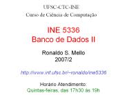 INE 5336 Banco de Dados II