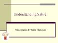Understanding Satire PowerPoint PPT Presentation
