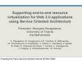 Supporting end-to-end resource virtualization for Web 2.0 applications using Service Oriented Architecture Presenter: Georgios Karagiannis, University of Twente the Netherlands C. Papagianni, G. Karagiannis, N.D. Tselikas, E. Sfakianakis, PowerPoint PPT Presentation