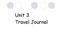Travel Journal PowerPoint PPT Presentation