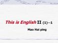 This is English II (1)--1 PowerPoint PPT Presentation