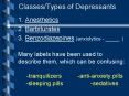 Classes/Types of Depressants PowerPoint PPT Presentation