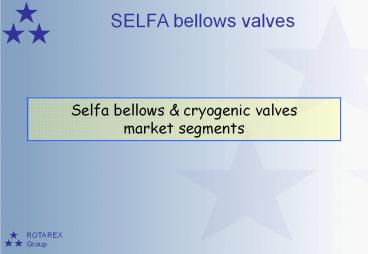 Selfa bellows