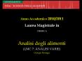 Analisi degli alimenti PowerPoint PPT Presentation