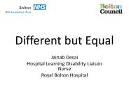 Different but Equal