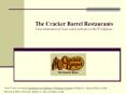The Cracker Barrel Restaurants Discrimination of Gays and Lesbians in the Workplace PowerPoint PPT Presentation