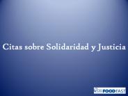 Citas sobre Solidaridad y Justicia