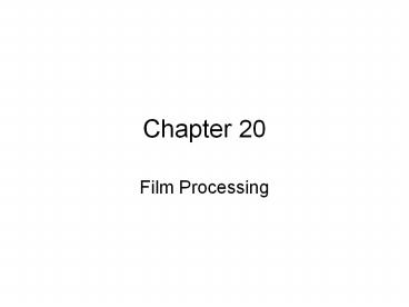 Film Processing
