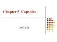 Chapter 5 Capsules PowerPoint PPT Presentation