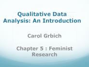 Qualitative Data Analysis: An Introduction