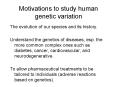 Motivations to study human genetic variation PowerPoint PPT Presentation