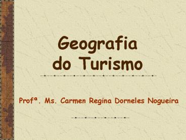 Geografia do Turismo