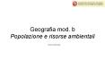 Geografia mod. b Popolazione e risorse ambientali PowerPoint PPT Presentation